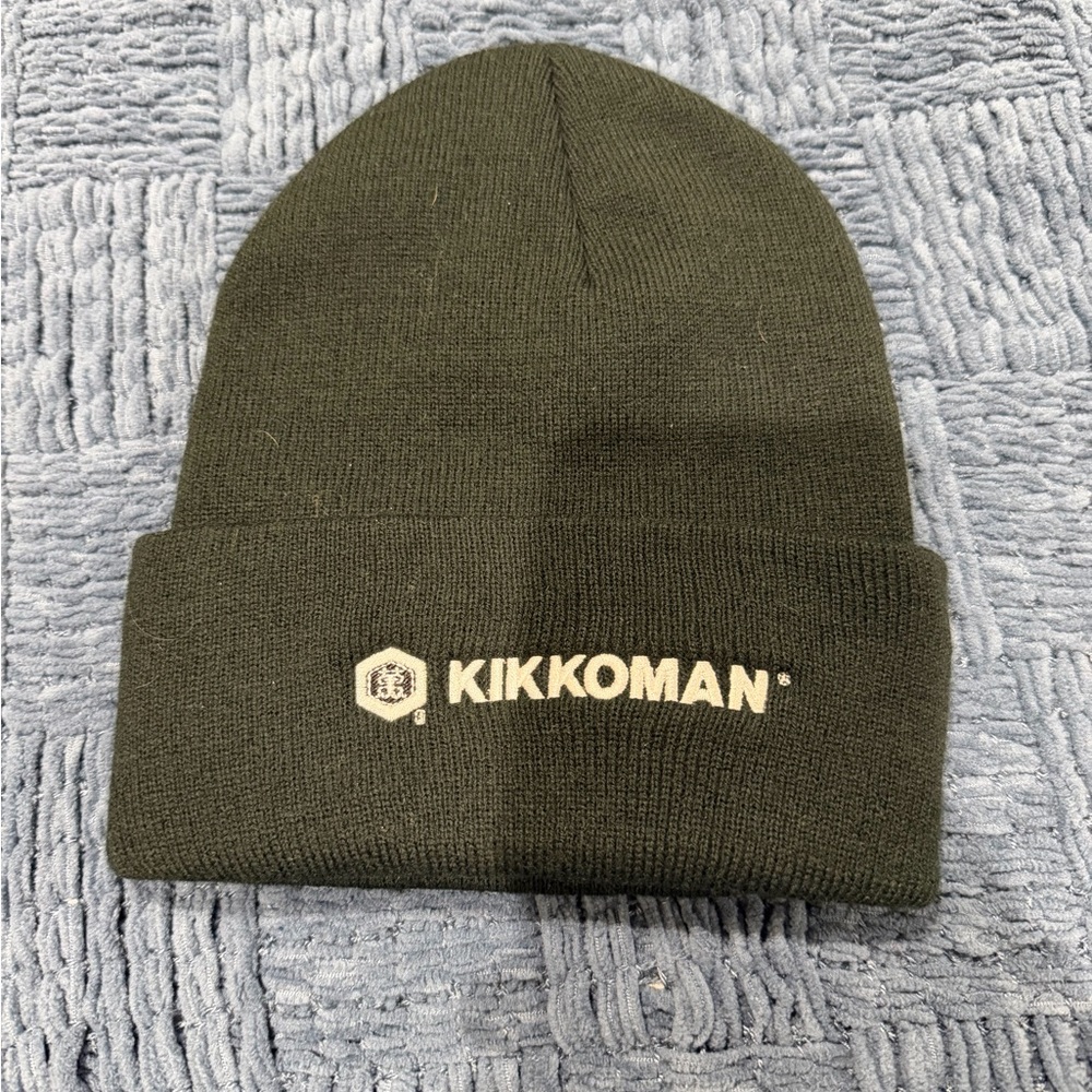 Black Beanie Hat Kikkoman